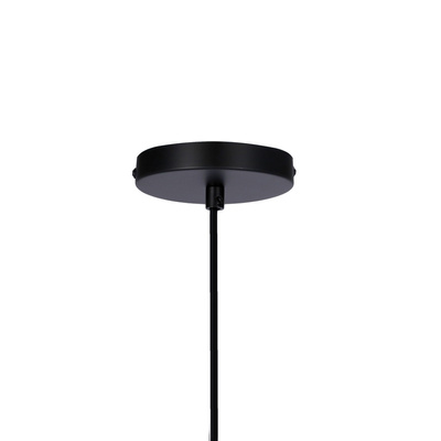 Lampa wisząca CORDEL elegancka - czarna z białymi kloszami kulkami - nowoczesne oświetlenie salonu 2x G9 LED