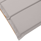 Leżak z poduszką 2 pcs Ciemnoszary Lite Drewno Akacji
