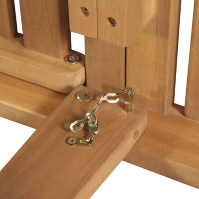vidaXL Składany leżak z poduszką, lite drewno akacjowe wariant 6