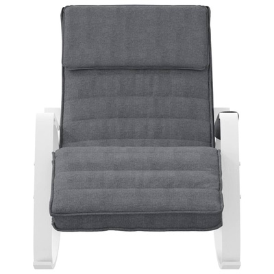 vidaXL Fotel bujany, ciemnoszary, tapicerowany tkaniną model standard