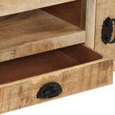vidaXL Szafka pod TV na kółkach, 110x30x37 cm, surowe drewno mango