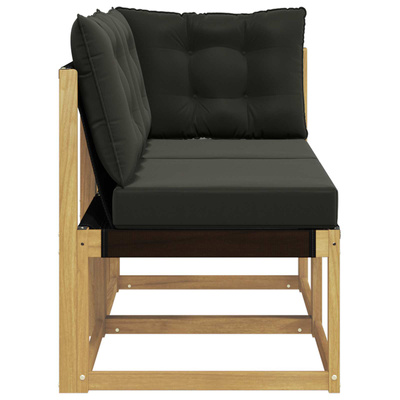 2 szt. Modułowa sofa na zewnątrz Biały