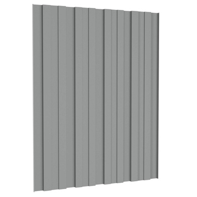 Panel dachowy 36 pcs Szary 60 x 45 cm Stal galwanizowana
