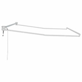 Markiza chowana Biały 350 x 250 cm Aluminium