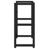 Stelaż pod umywalkę, czarny, 59x38x83 cm, żelazny