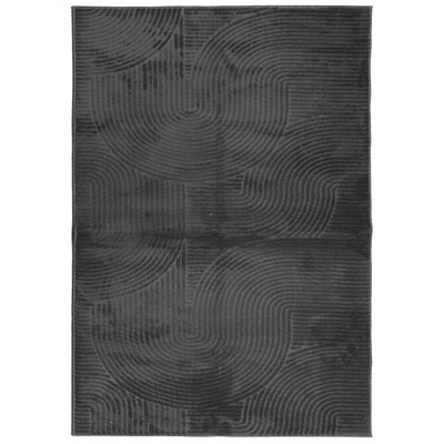 vidaXL Dywan IZA z krótkim włosiem, antracytowy, 120x170 cm