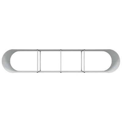 Podniesiony grządka Brązowy 400 x 80 x 81 cm Stal