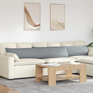 Poduszki na sofę 2 pcs Jasnoszary 200 x 40 cm tkanina