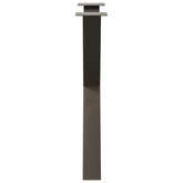 Nogi do stołu jadalnego w kształcie litery X 2 szt. Naturalna stal 80x(72-73) cm Stal