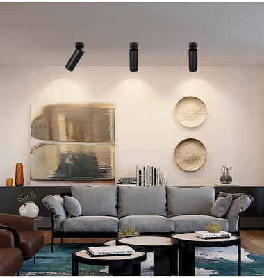 Oprawa nastropowa Abigali 12W 3000K CRI90+ 24st Czarna Ściemnialna