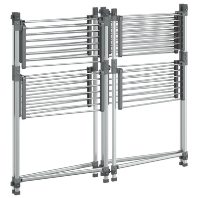 vidaXL Suszarka na pranie, 107x107x120 cm, aluminium