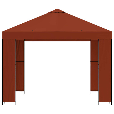 Altana 3 x 3 m terakota Poliester i Stal 190 gsm