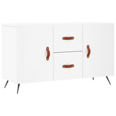 vidaXL Komoda, biała, 100x36x60 cm, materiał drewnopochodny