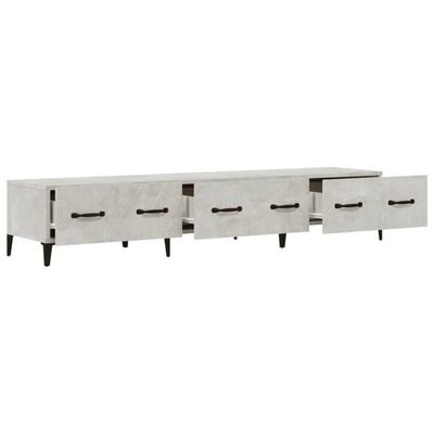 vidaXL Szafka pod TV, szarość betonu, 150x34,5x30 cm