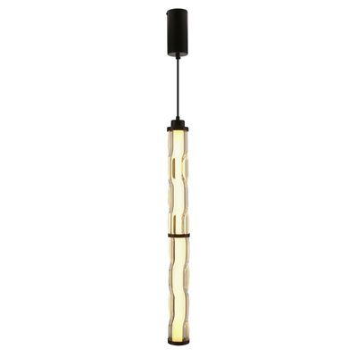 Lampa wisząca Corte szklana tuba pojedyncza LED 18W 3000K regulowana