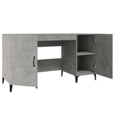 vidaXL Biurko, szarość betonu, 140x50x75 cm, materiał drewnopochodny wariant 7