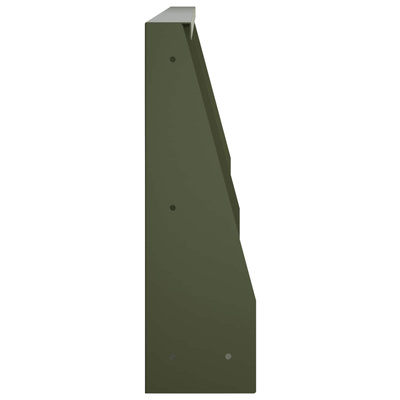 Mur oporowy 2 szt. 80 x 12 x 30 cm Stal Oliwkowy zielony