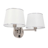 lampa ścienna kinkiet candellux ibis 2xE14 22-00890 E14 satyna