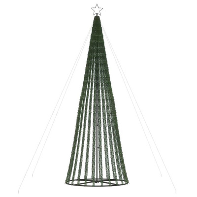 vidaXL Stożkowa choinka z lampek, 688 kolorowych LED, 300 cm