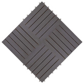 Płytka Tarasowa 30 pcs Szary 30 x 30 cm Drewno Akacjowe