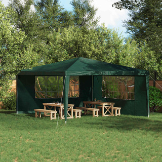 Ściana boczna namiotu na imprezy 2 pcs 400 x 195 cm zielony