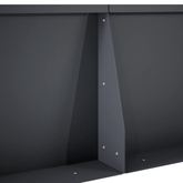 Mur oporowy 4 szt. 100 x 100 x 30 cm Stal antracytowy