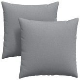 Poduszki na sofę 2 pcs Jasnoszary 60 x 60 cm tkanina