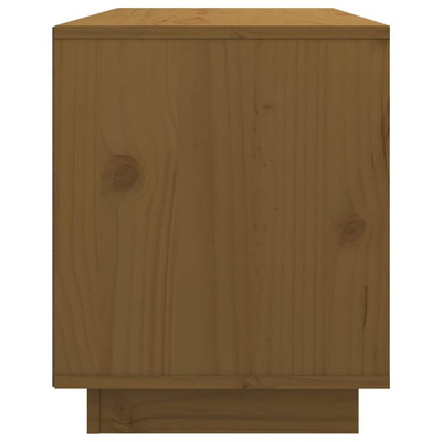 vidaXL Szafka pod TV, miodowy brąz, 74x35x44 cm, lite drewno sosnowe