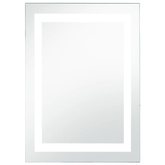 vidaXL Ścienne lustro łazienkowe z LED i czujnikiem dotyku, 60x100 cm