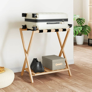 Stojak na bagaż, 68x38x58 cm, bambusowy