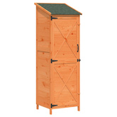 Shed ogrodowy brązowy 59,5 x 56 x 176,5 cm Drewno Świerkowe