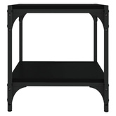 vidaXL Szafka pod TV, czarna 40x33x41 cm materiał drewnopochodny/ stal