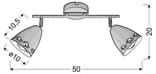 Lampa ścienna Candellux Coty 92-67166 E14 czarny