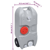 vidaXL Przenośna toaleta turystyczna i pojemnik na wodę