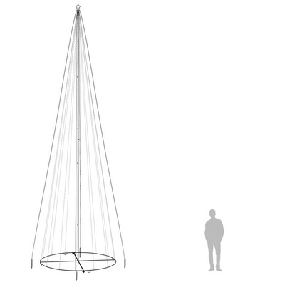 vidaXL Choinka stożkowa, 1134 kolorowych diod LED, 230x800 cm