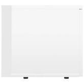 vidaXL Szafka pod TV, biała, wysoki połysk, 80x34x30 cm