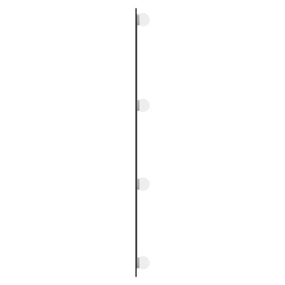 vidaXL Lustro ścienne z LED, 40x80 cm, szklane, prostokątne
