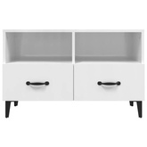 vidaXL Szafka pod TV, biała, wysoki połysk, 80x36x50 cm wariant 6