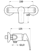 Bateria natryskowa Malta  Invena
