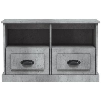 vidaXL Szafka pod TV, szary beton, 80x35x50cm, materiał drewnopochodny