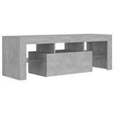 Szafka pod TV z oświetleniem LED, szarość betonu, 120x35x40 cm vidaXL