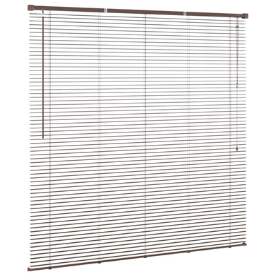 Żaluzja wenecka Ciemnobrązowy ze wzorem 150 x 130 cm 25 mm PVC