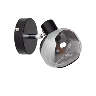 Lampa sufitowa szklana srebrna 1xE14 Abruzzo Nino