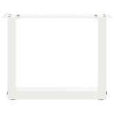 Nogi do stolika kawowego w kształcie litery U 2 szt. Białe 40x(30-31) cm Stal