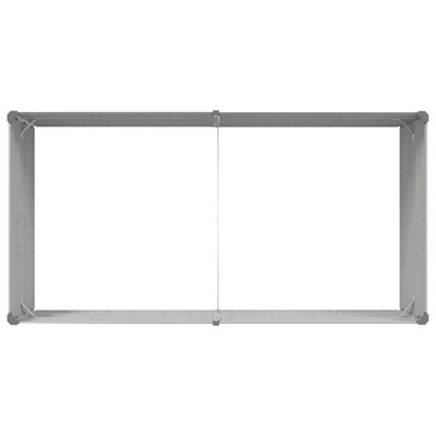 Donica Jasnoszary 195 x 100 x 45 cm Stal Galwanizowana