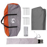 Wodoodporny tarp do campingu Szary i pomarańczowy