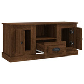 vidaXL Szafka pod TV, brązowy dąb, 100x35,5x45 cm