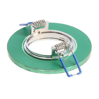 SS-19 nowoczesna oprawa sufitowa punktowa GU10 do żarówek led szklana szara