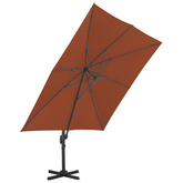 Parasol ogrodowy Cantilever z aluminiowym słupkiem, terakota, 400x300 cm