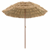 Parasol plażowy Naturalny 205 x 205 x 210 cm Poliester i Stal